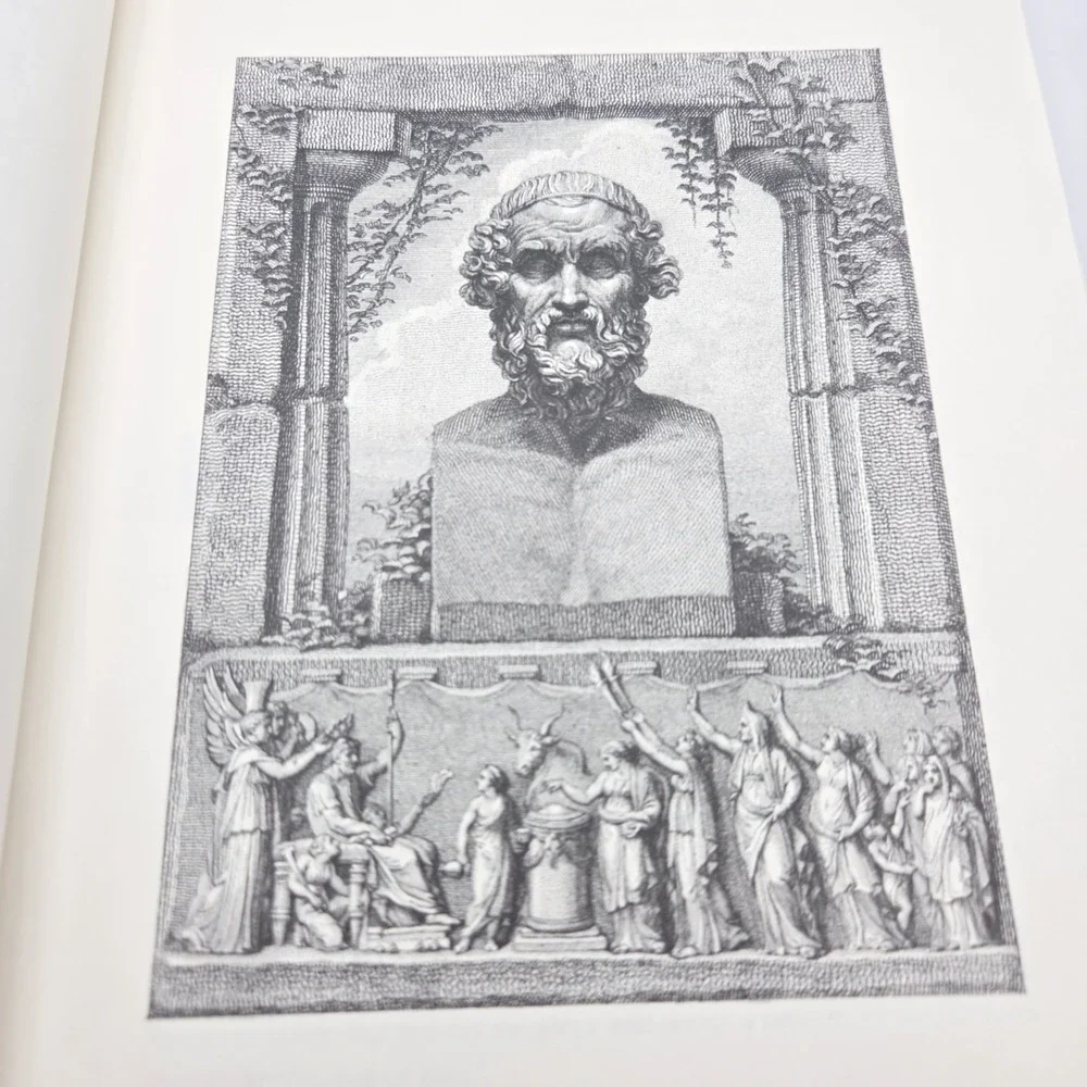 The Iliad By‎ Homer Illustrated Leather Bound Published By Borders Classics
